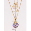 Кулон Xuping цвет 18K с кр-ми Swarovski на цепочке Кристальное сердечко Paradise Shine дл. 40-45см х 2мм фото №2 Кулон Xuping цвет 18K с кр-ми Swarovski на цепочке Кристальное сердечко Paradise Shine дл. 40-45см х 2мм фото №2