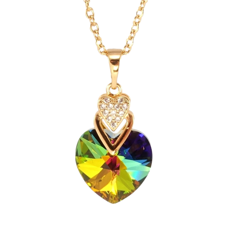 Кулон Xuping цвет 18K с кр-ми Swarovski на цепочке Кристальное сердечко Vitrail Medium дл. 40-46см х 2мм фото №22 Кулон Xuping цвет 18K с кр-ми Swarovski на цепочке Кристальное сердечко Vitrail Medium дл. 40-46см х 2мм фото №22