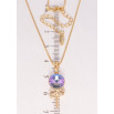 Кулон Xuping колір 18K з кр-ми Swarovski на ланцюжку Грязик кристал Paradise Shine дл. 41-46см х 1мм фото №2