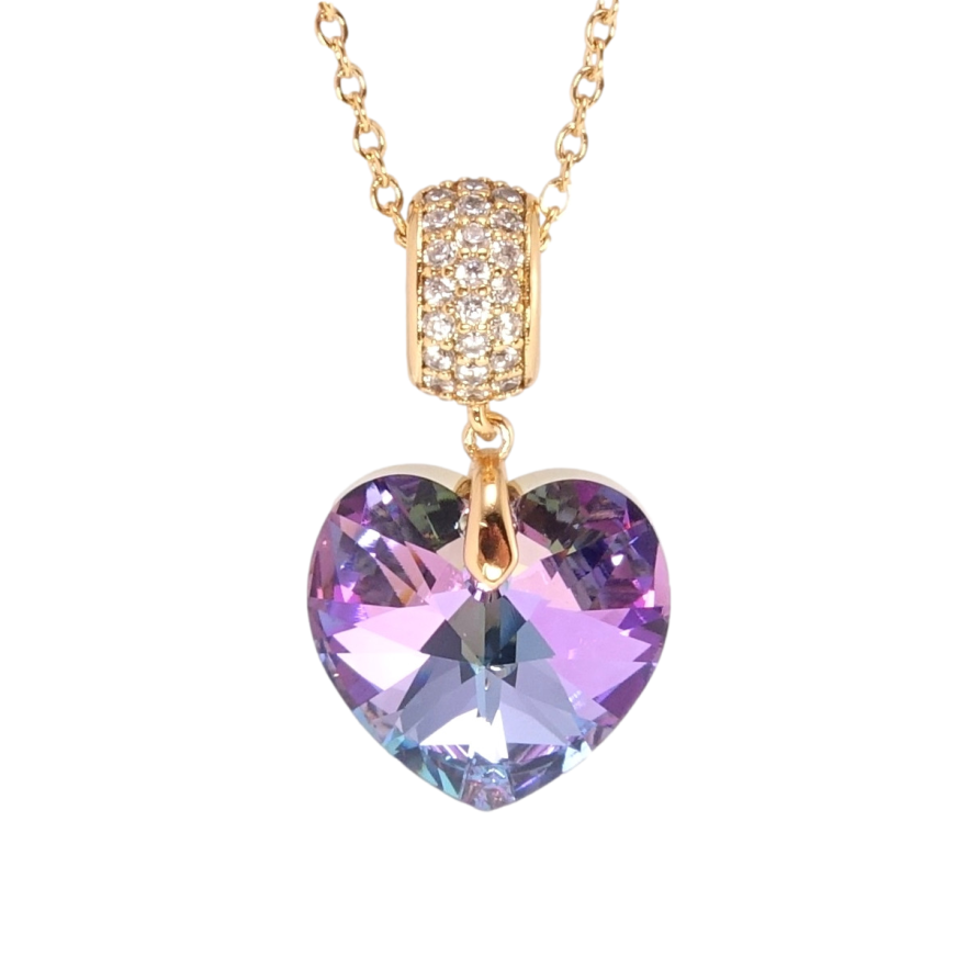 Кулон Xuping цвет 18K с кр-ми Swarovski на цепочке Кристальное сердечко Paradise Shine дл. 40-45см х 2мм фото №1 Кулон Xuping цвет 18K с кр-ми Swarovski на цепочке Кристальное сердечко Paradise Shine дл. 40-45см х 2мм фото №1