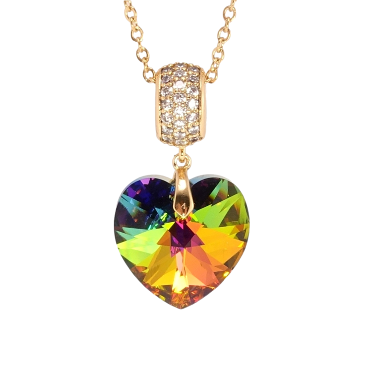 Кулон Xuping цвет 18K с кр-ми Swarovski на цепочке Кристальное сердечко Vitrail Medium дл. 40-45см х 2мм фото №23 Кулон Xuping цвет 18K с кр-ми Swarovski на цепочке Кристальное сердечко Vitrail Medium дл. 40-45см х 2мм фото №23