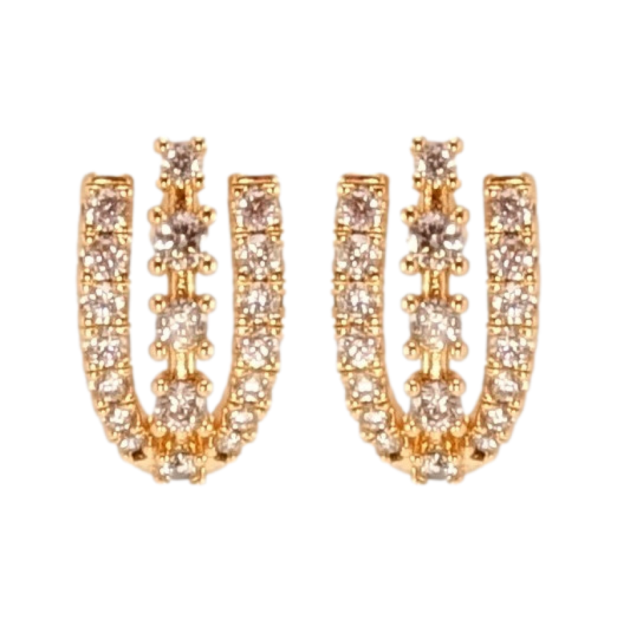 Сережки Xuping QQMM Позолота 18K пусети Декоративний орнамент з інкрустацією фото №1 Сережки Xuping QQMM Позолота 18K пусети Декоративний орнамент з інкрустацією фото №1