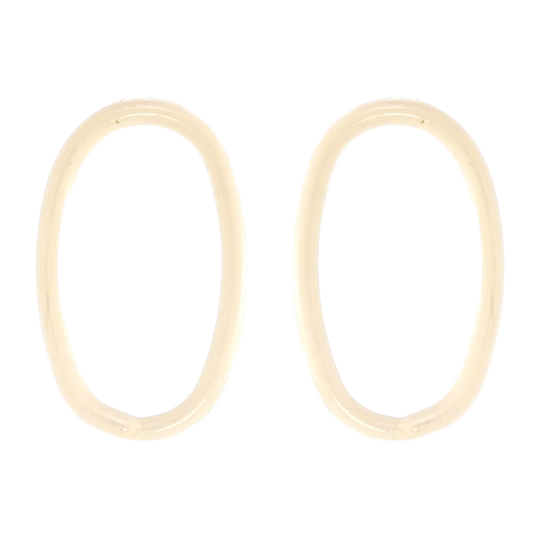 Серьги Xuping QQMM Родий пусеты Овалы с прокраской белой эмалью фото №1 Серьги Xuping QQMM Родий пусеты Овалы с прокраской белой эмалью фото №1