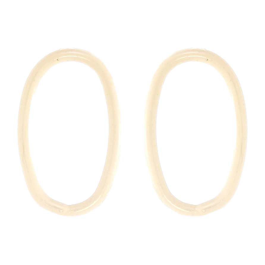 Серьги Xuping QQMM Родий пусеты Овалы с прокраской белой эмалью фото №1 Серьги Xuping QQMM Родий пусеты Овалы с прокраской белой эмалью фото №1