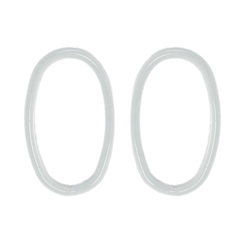 Серьги Xuping QQMM Родий пусеты Овалы с прокраской голубой эмалью фото №2 Серьги Xuping QQMM Родий пусеты Овалы с прокраской голубой эмалью фото №2