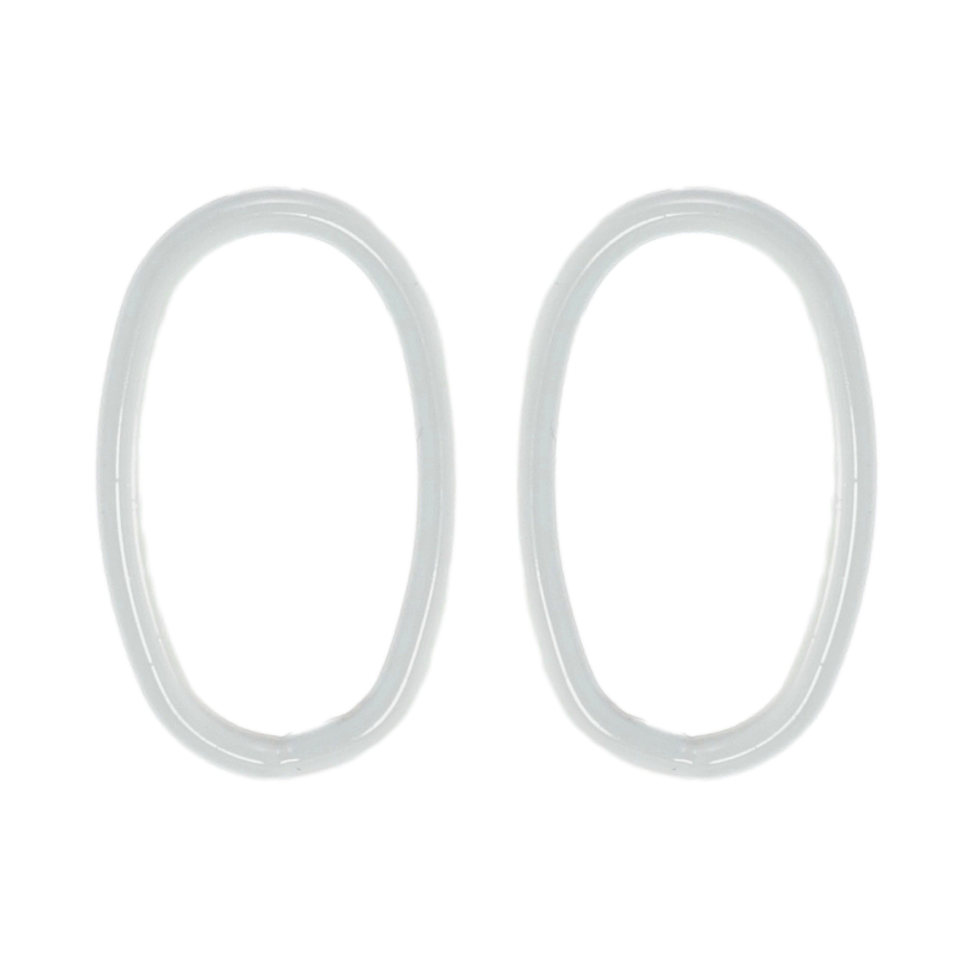 Серьги Xuping QQMM Родий пусеты Овалы с прокраской голубой эмалью фото №1 Серьги Xuping QQMM Родий пусеты Овалы с прокраской голубой эмалью фото №1