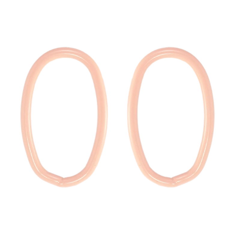 Сережки Xuping QQMM Родій пусети Овали з профарбуванням рожевою емаллю фото №1 Сережки Xuping QQMM Родій пусети Овали з профарбуванням рожевою емаллю фото №1