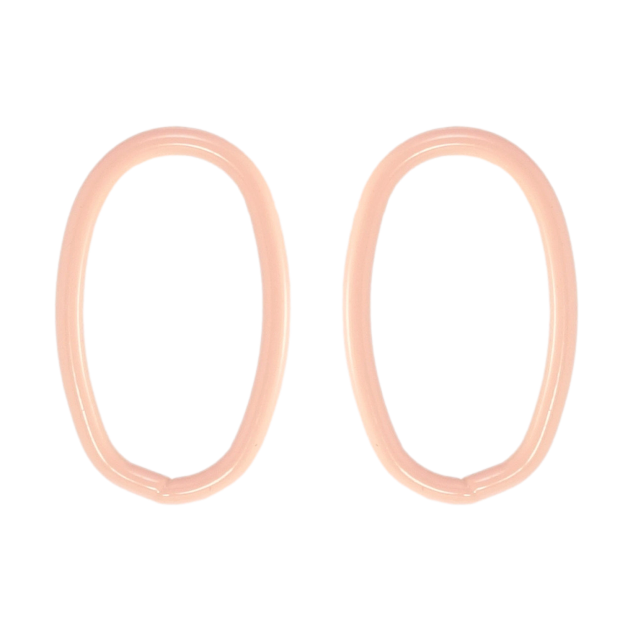 Серьги Xuping QQMM Родий пусеты Овалы с прокраской розовой эмалью фото №1 Серьги Xuping QQMM Родий пусеты Овалы с прокраской розовой эмалью фото №1