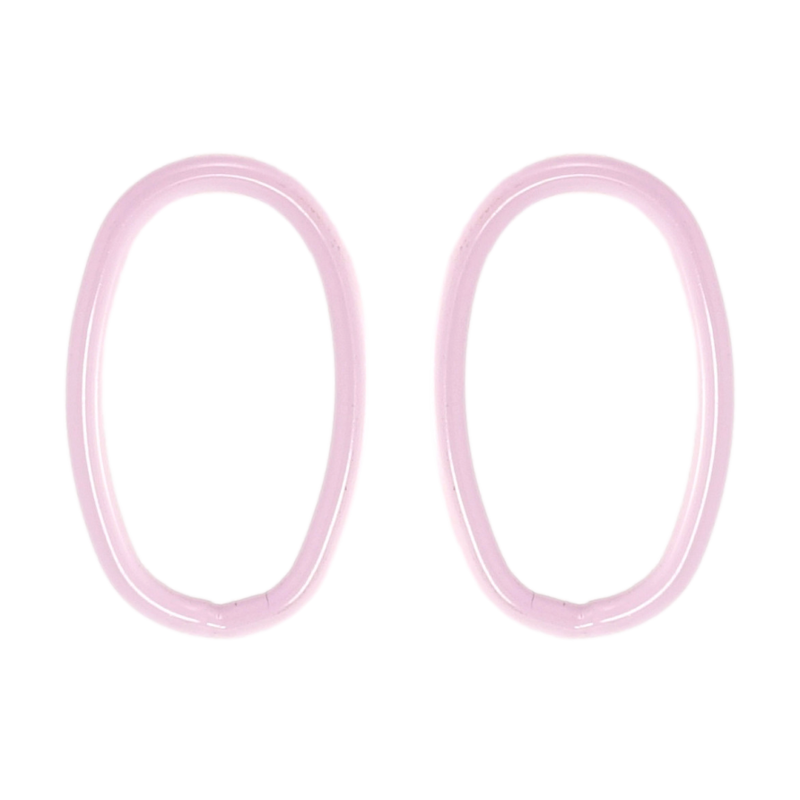 Серьги Xuping QQMM Родий пусеты Овалы с прокраской сиреневой эмалью фото №1 Серьги Xuping QQMM Родий пусеты Овалы с прокраской сиреневой эмалью фото №1