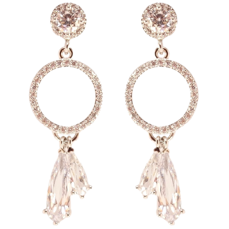 Серьги Xuping QQMM Родий пусеты Утонченные кристальные подвески фото №1 Серьги Xuping QQMM Родий пусеты Утонченные кристальные подвески фото №1