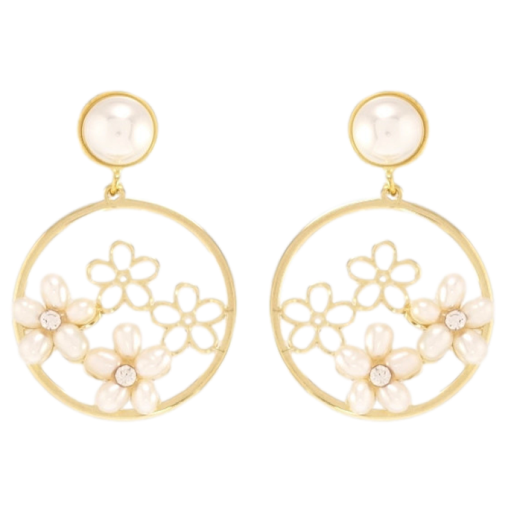 Серьги Xuping QQMM Позолота 14K пусеты Кольца с цветочным узором фото №5 Серьги Xuping QQMM Позолота 14K пусеты Кольца с цветочным узором фото №5