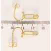 Сережки Xuping QQMM Позолота 14K пусети Булавки на дугах фото №2 Сережки Xuping QQMM Позолота 14K пусети Булавки на дугах фото №2
