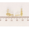 Сережки Xuping QQMM Позолота 14K пусети Квіточки з цирконієм фото №2 Сережки Xuping QQMM Позолота 14K пусети Квіточки з цирконієм фото №2