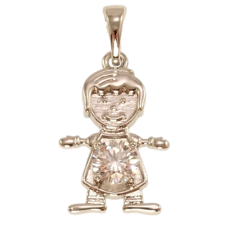 Кулон Xuping Родій Людина з цирконієм фото №1 Кулон Xuping Родій Людина з цирконієм фото №1