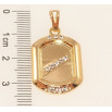 Кулон Xuping Позолота 18K Фігурна підвіска із вставками цирконію фото №2 Кулон Xuping Позолота 18K Фігурна підвіска із вставками цирконію фото №2
