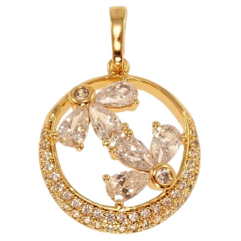 Кулон Xuping Позолота 18K Цветочные мотивы фото №1 Кулон Xuping Позолота 18K Цветочные мотивы фото №1