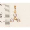 Кулон Xuping Позолота 18K Трикутник із кристалами фото №2 Кулон Xuping Позолота 18K Трикутник із кристалами фото №2