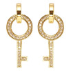 Серьги Xuping Позолота 14K пусеты Ключики на колечках фото №2 Серьги Xuping Позолота 14K пусеты Ключики на колечках фото №2