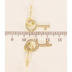 Серьги Xuping Позолота 14K пусеты Ключики на колечках фото №3 Серьги Xuping Позолота 14K пусеты Ключики на колечках фото №3