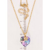 Кулон Xuping колір 18K з кр-ми Swarovski на ланцюжку Кристальне серце Paradise Shine довжина 40-45см х фото №2