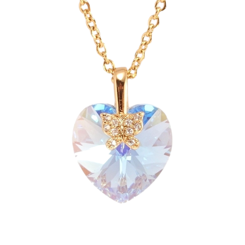 Кулон Xuping цвет 18K с кр-ми Swarovski на цепочке Кристальное сердечко Ocean Delite длина 40-45см х 2см фото №1 Кулон Xuping цвет 18K с кр-ми Swarovski на цепочке Кристальное сердечко Ocean Delite длина 40-45см х 2см фото №1