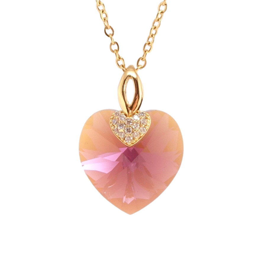 Кулон Xuping цвет 18K с кр-ми Swarovski на цепочке Кристальное сердечко Light Amethyst длина 40-45см х фото №1 Кулон Xuping цвет 18K с кр-ми Swarovski на цепочке Кристальное сердечко Light Amethyst длина 40-45см х фото №1