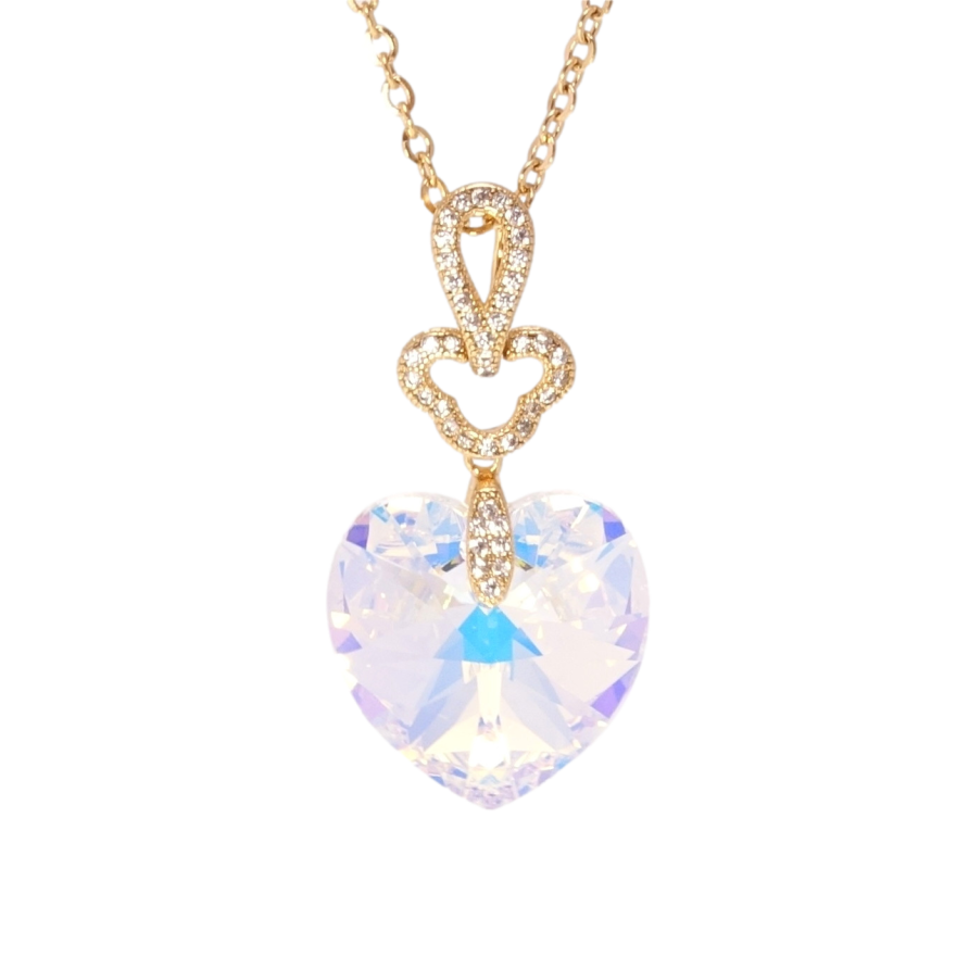 Кулон Xuping цвет 18K с кр-ми Swarovski на цепочке Сердечко Shimmer длина 40-45см х 2см фото №1 Кулон Xuping цвет 18K с кр-ми Swarovski на цепочке Сердечко Shimmer длина 40-45см х 2см фото №1