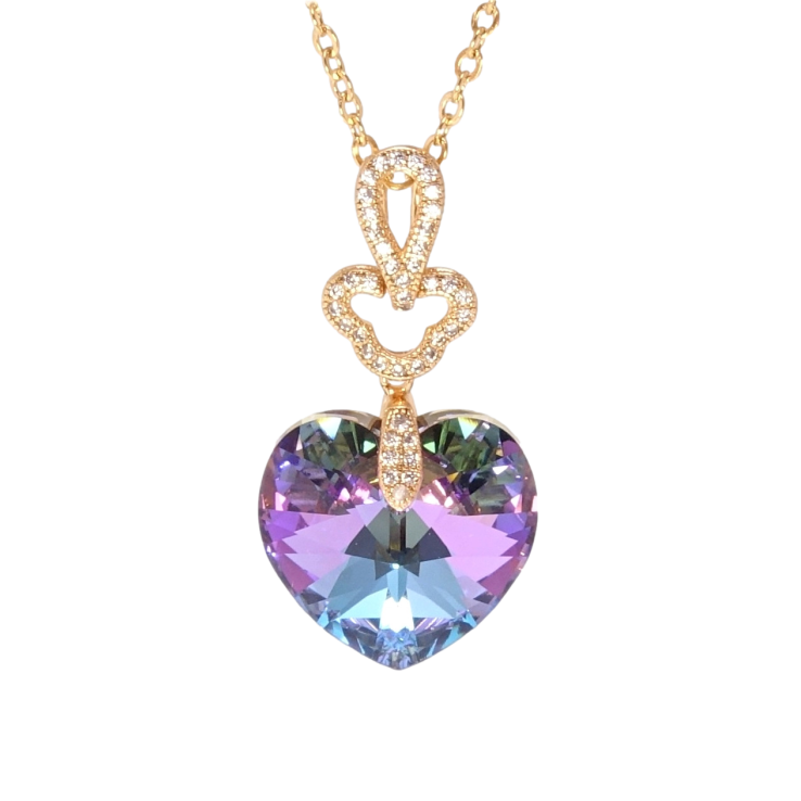 Кулон Xuping цвет 18K с кр-ми Swarovski на цепочке Сердечко Paradise Shine длина 40-45см х 2см фото №4 Кулон Xuping цвет 18K с кр-ми Swarovski на цепочке Сердечко Paradise Shine длина 40-45см х 2см фото №4