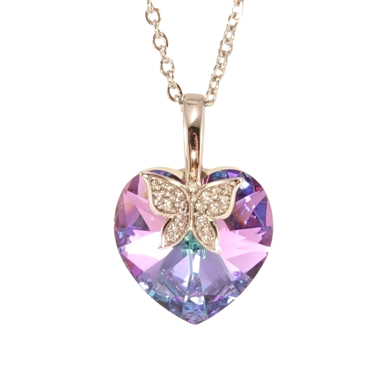 Кулон Xuping цвет Родий с кр-ми Swarovski на цепочке Кристальное сердечко Paradise Shine длина 40-45см х 2мм фото №1 Кулон Xuping цвет Родий с кр-ми Swarovski на цепочке Кристальное сердечко Paradise Shine длина 40-45см х 2мм фото №1