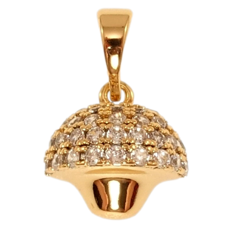 Кулон Xuping Позолота 18K Грибок із цирконієм фото №1