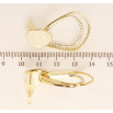Серьги Xuping QQMM Позолота 14K пусеты Фигурные петельки с цирконием и перламутровой прокраской фото №2 Серьги Xuping QQMM Позолота 14K пусеты Фигурные петельки с цирконием и перламутровой прокраской фото №2