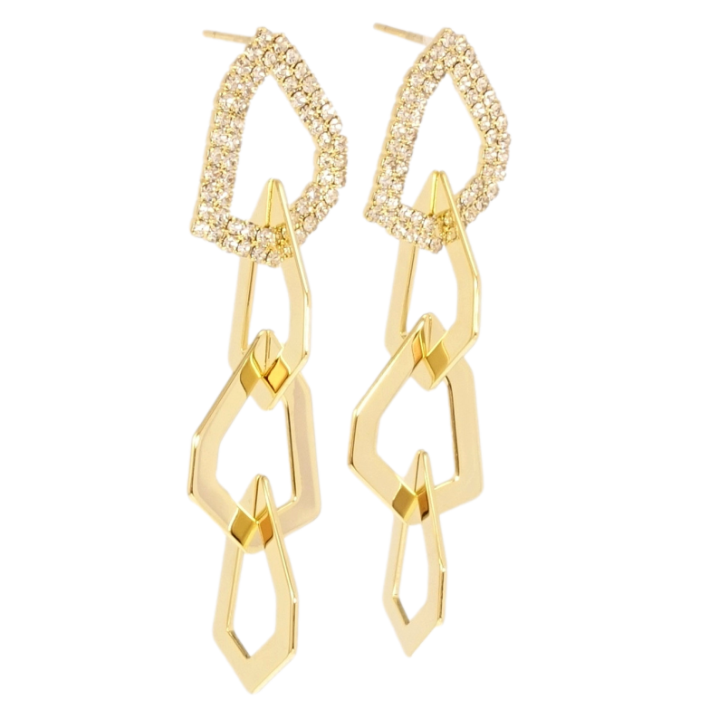 Серьги Xuping QQMM Позолота 14K пусеты Фигурные подвески узор на одну фото №1 Серьги Xuping QQMM Позолота 14K пусеты Фигурные подвески узор на одну фото №1