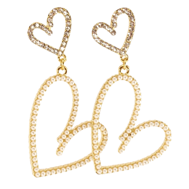 Серьги Xuping QQMM Позолота 14K пусеты Сердечки с цирконием и жемчугом на фото №23 Серьги Xuping QQMM Позолота 14K пусеты Сердечки с цирконием и жемчугом на фото №23