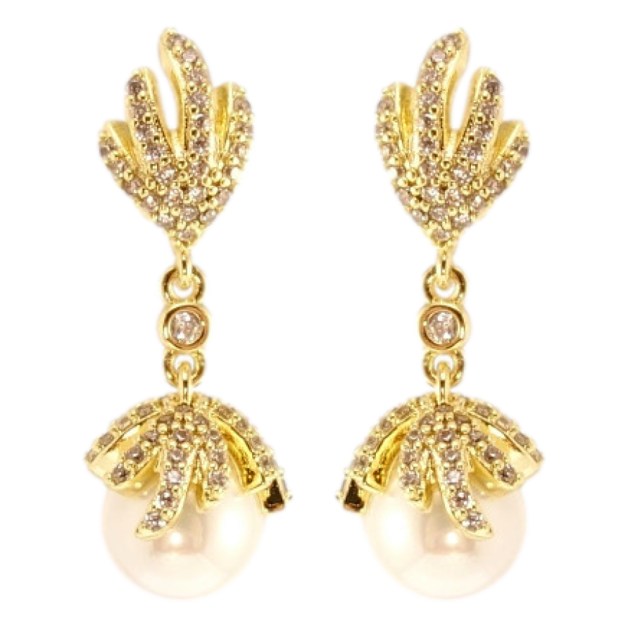 Серьги Xuping QQMM Позолота 14K пусеты Жемчужные бутоны фото №1 Серьги Xuping QQMM Позолота 14K пусеты Жемчужные бутоны фото №1