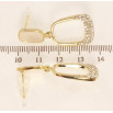 Сережки Xuping QQMM Позолота 14K пусети Елегантні форми з цирконієм та фото №2 Сережки Xuping QQMM Позолота 14K пусети Елегантні форми з цирконієм та фото №2