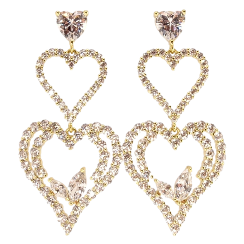 Серьги Xuping QQMM Позолота 14K пусеты Романтические подвески с цирконием фото №1 Серьги Xuping QQMM Позолота 14K пусеты Романтические подвески с цирконием фото №1