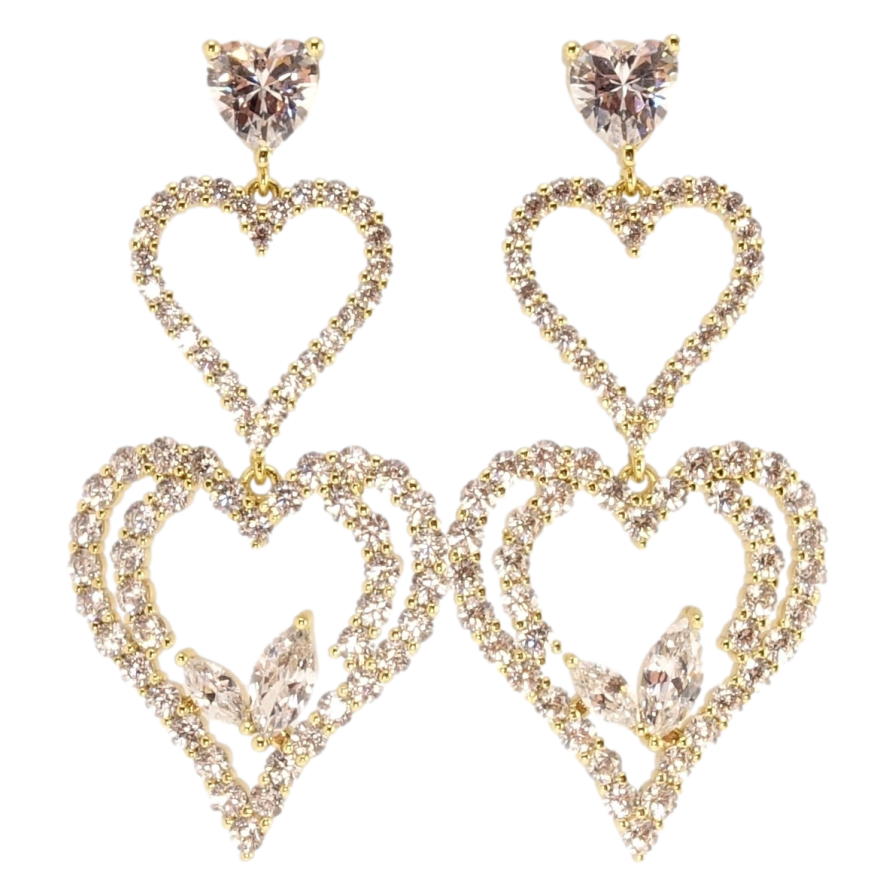 Серьги Xuping QQMM Позолота 14K пусеты Романтические подвески с цирконием фото №1 Серьги Xuping QQMM Позолота 14K пусеты Романтические подвески с цирконием фото №1