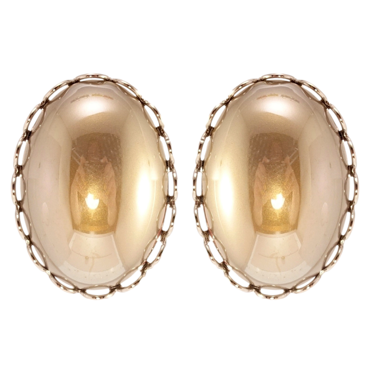 Серьги Xuping QQMM Родий пусеты Декоративные зеркальные овалы 26х19мм фото №11