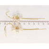 Серьги Xuping QQMM Позолота 14K пусеты Перламутровые цветочки с подвесками фото №2 Серьги Xuping QQMM Позолота 14K пусеты Перламутровые цветочки с подвесками фото №2