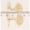 Сережки Xuping QQMM Позолота 14K пусети Віяло з квітковим орнаментом фото №2 Сережки Xuping QQMM Позолота 14K пусети Віяло з квітковим орнаментом фото №2