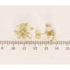 Серьги Xuping QQMM Позолота 14K пусеты Снежинки с цирконием и жемчужинами фото №2 Серьги Xuping QQMM Позолота 14K пусеты Снежинки с цирконием и жемчужинами фото №2