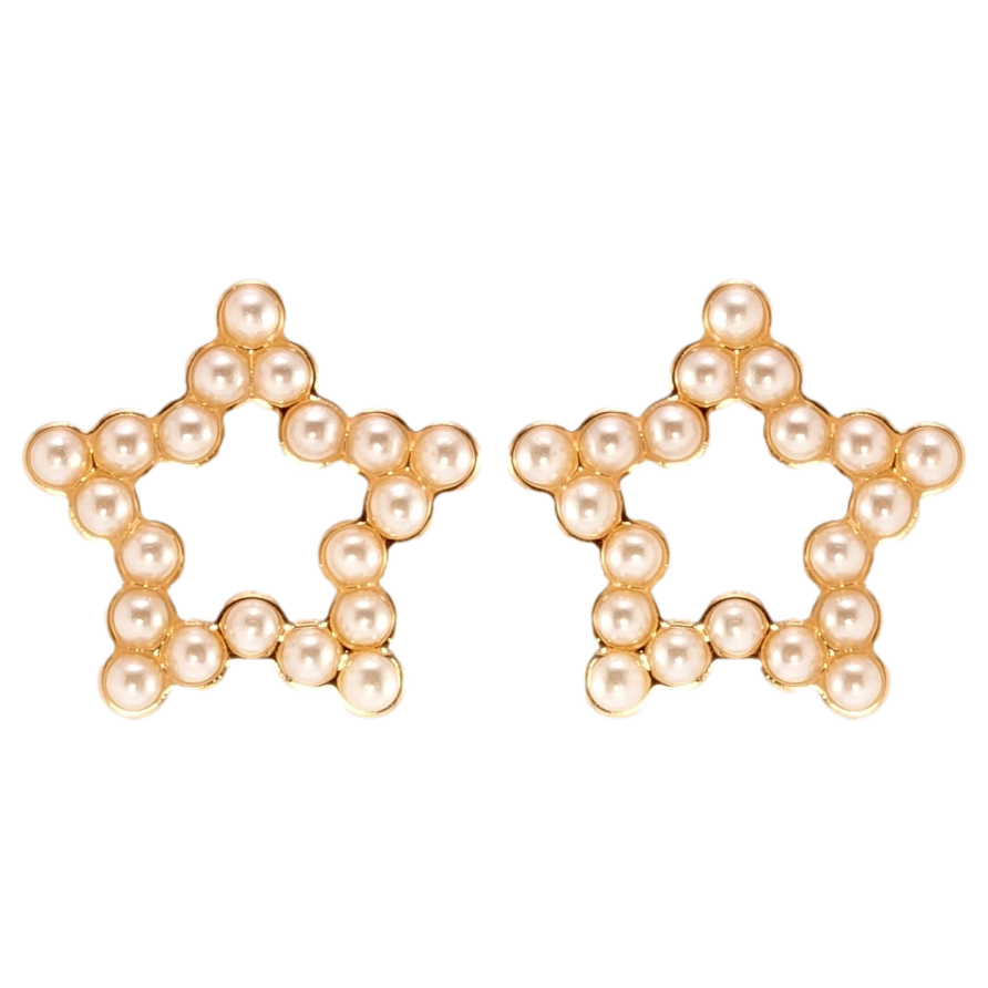 Сережки Xuping QQMM Позолота 18K пусети Зірочки з цирконієм фото №1