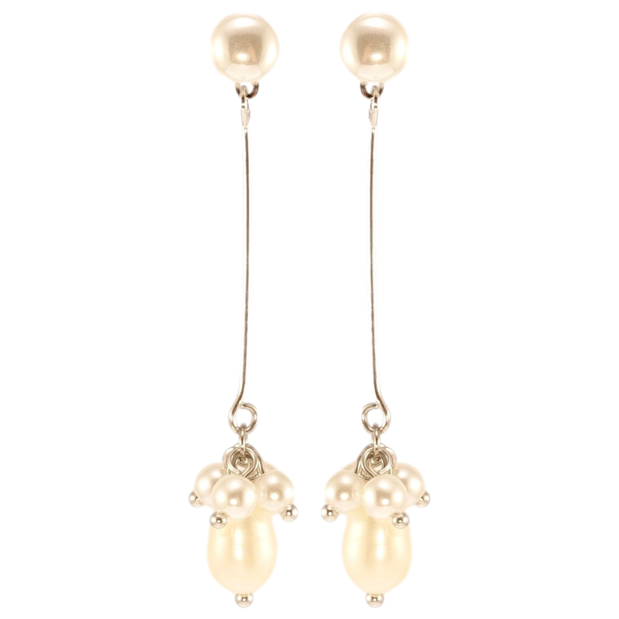 Сережки Xuping QQMM Родій пусети Декоративні перлинні підвіски фото №1 Сережки Xuping QQMM Родій пусети Декоративні перлинні підвіски фото №1