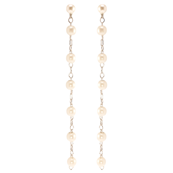 Сережки Xuping QQMM Родій пусети Перлинні підвіски фото №16 Сережки Xuping QQMM Родій пусети Перлинні підвіски фото №16