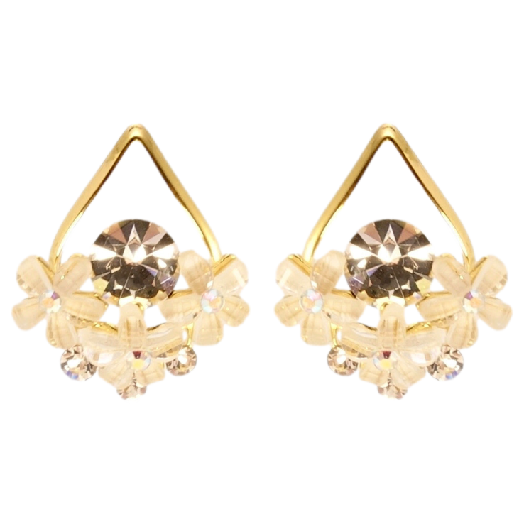 Сережки Xuping QQMM Позолота 14K пусети Квіткові крапельки фото №9 Сережки Xuping QQMM Позолота 14K пусети Квіткові крапельки фото №9