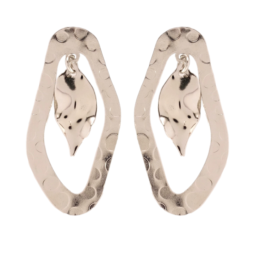 Серьги Xuping Родий пусеты Элегантные формы фото №1