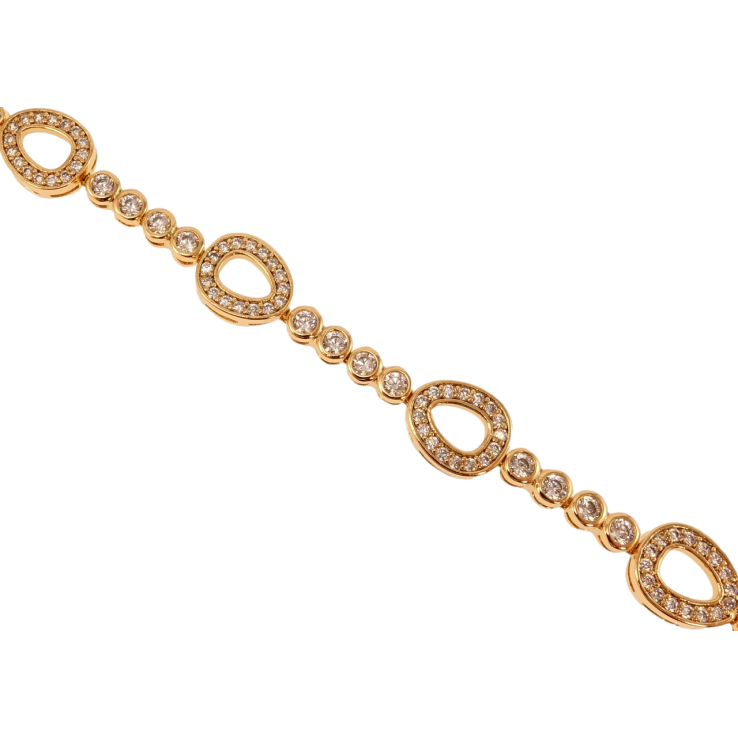 Браслет Xuping Позолота 18K Россыпь кристаллов длина с доп.замком 17,19.5см х 3-9мм фото №9 Браслет Xuping Позолота 18K Россыпь кристаллов длина с доп.замком 17,19.5см х 3-9мм фото №9