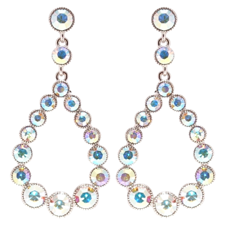 Серьги Xuping Родий пусеты Изящные капельки фото №21