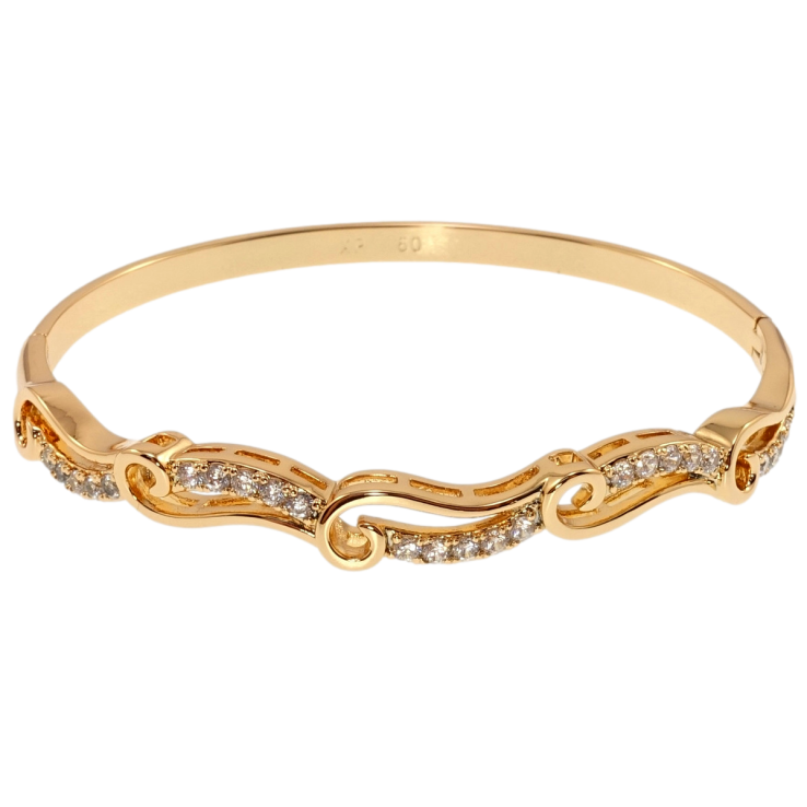 Браслет Xuping Позолота 18K Морская волна ø 6см фото №15 Браслет Xuping Позолота 18K Морская волна ø 6см фото №15