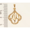 Кулон Xuping Позолота 18K Мусульманская фигурная подвеска с надписью Аллах и цирконием для цепочки до 5мм фото №2